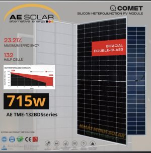 Tấm Pin Năng Lượng Mặt Trời AE Solar 715W AE715TME-132BDS